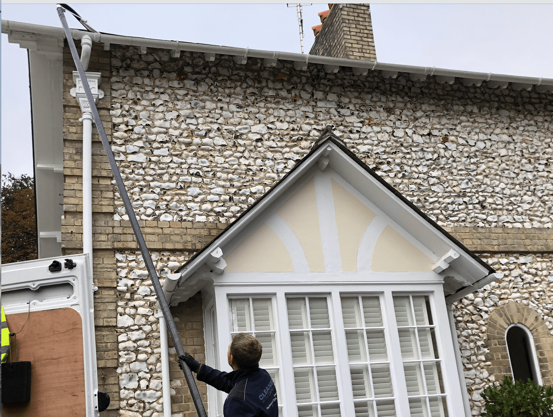 Professional gutter cleaning tools and equipment used by The Roof Moss Cleaners in Bordon